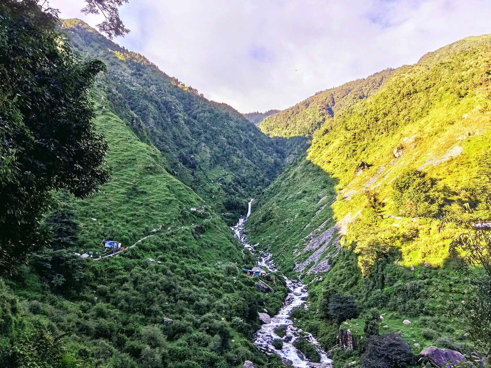 Waterfall Dharamshala near Shree Hari Yoga school