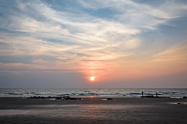 Shree Hari Yoga sunset beach photo