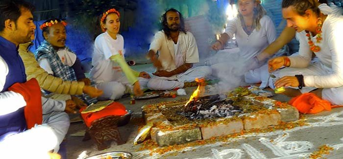 Shree Hari's fire ceremony in Dharamshala