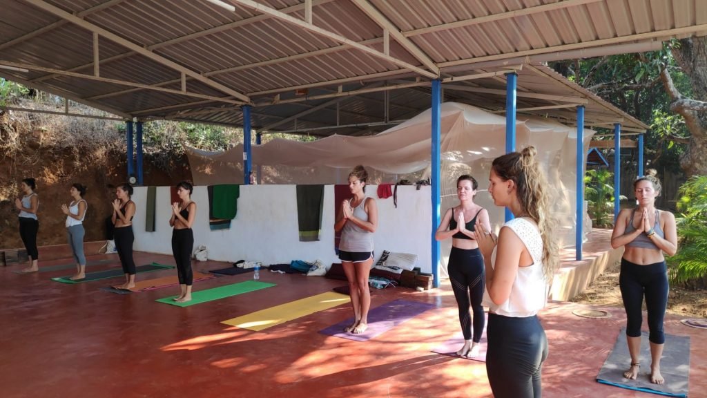 hatha yoga at shreehariyoga school in goa, india