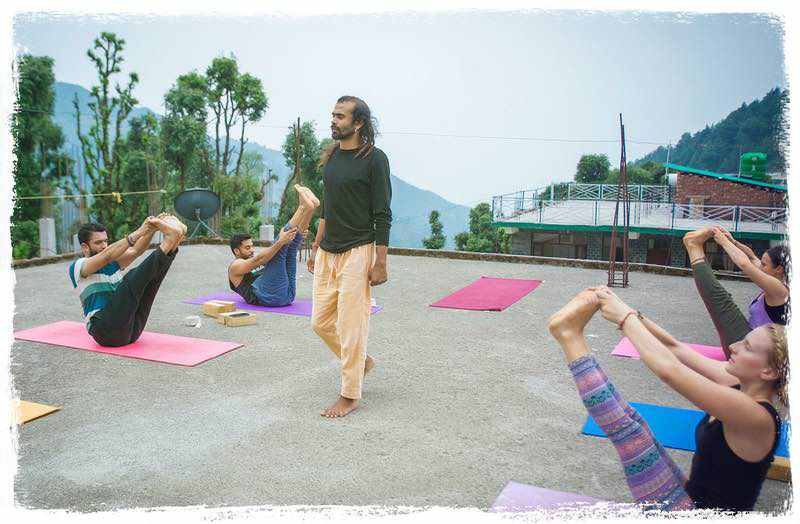 yoga in dharamsala roof