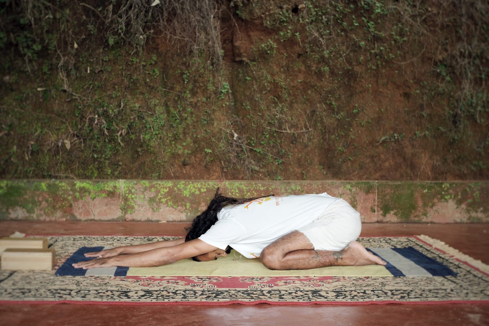 Melt anxiety with these variations of child's pose — Yoga Mama Bear